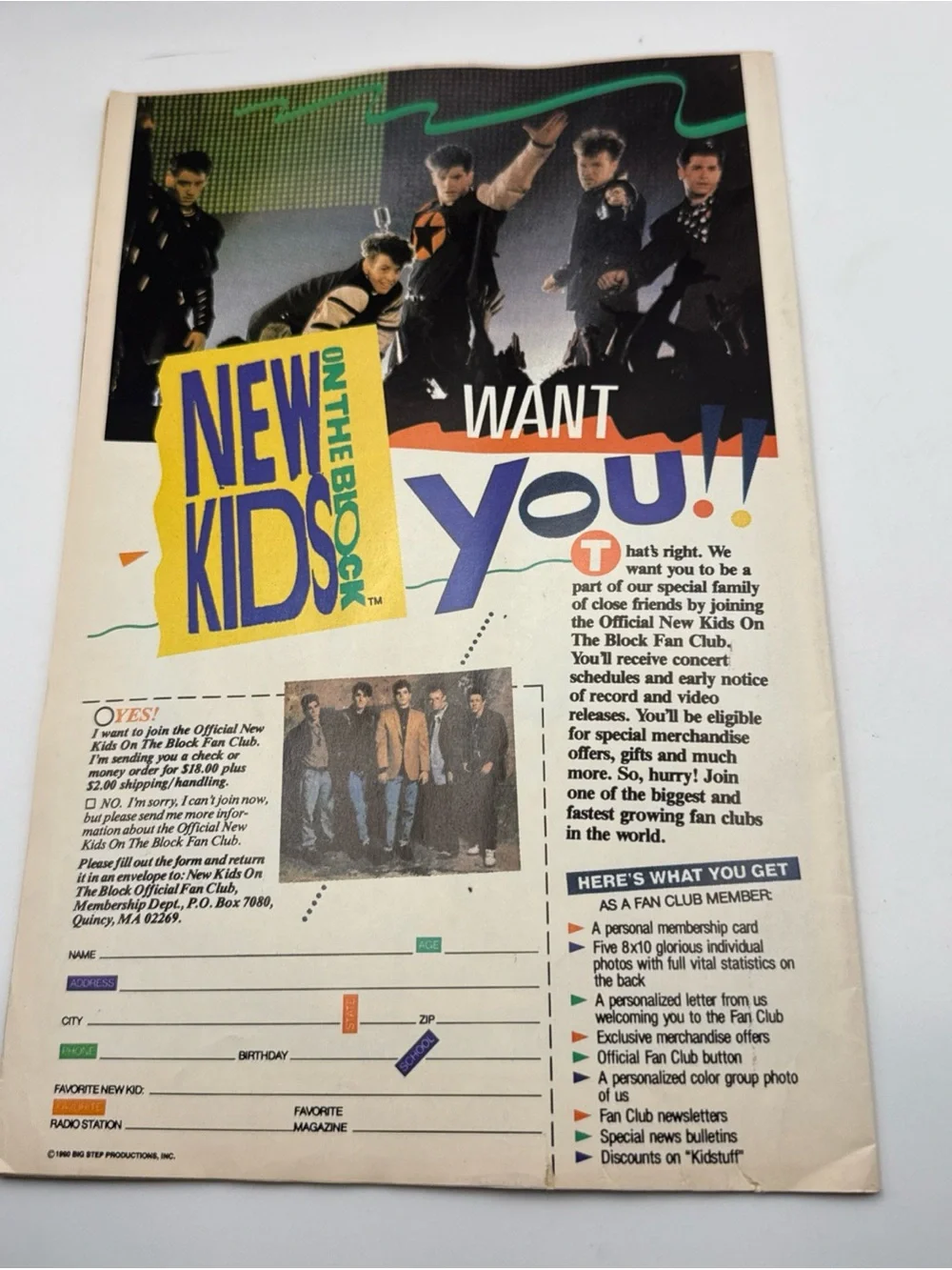 New Kids on the Block (NKOTB) Book and Comic Book Collectible Set of 8 Ephemera